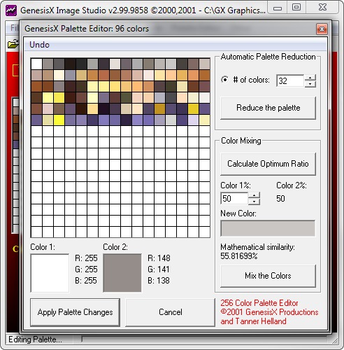 GXF Palette Editor